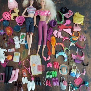 HUGE 267pc Doll Accessory Lot Barbie Ever After High Bratz Disney